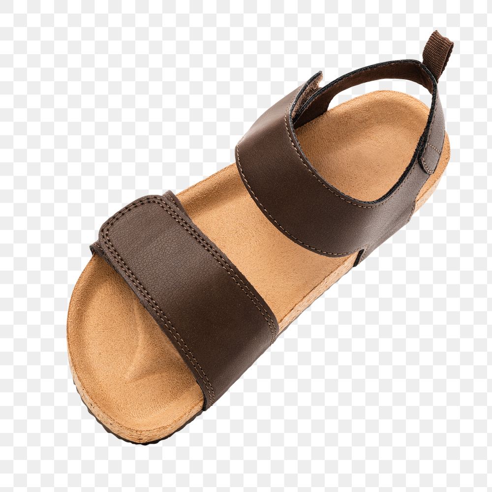 Png flip-flops brown mockup summer footwear fashion