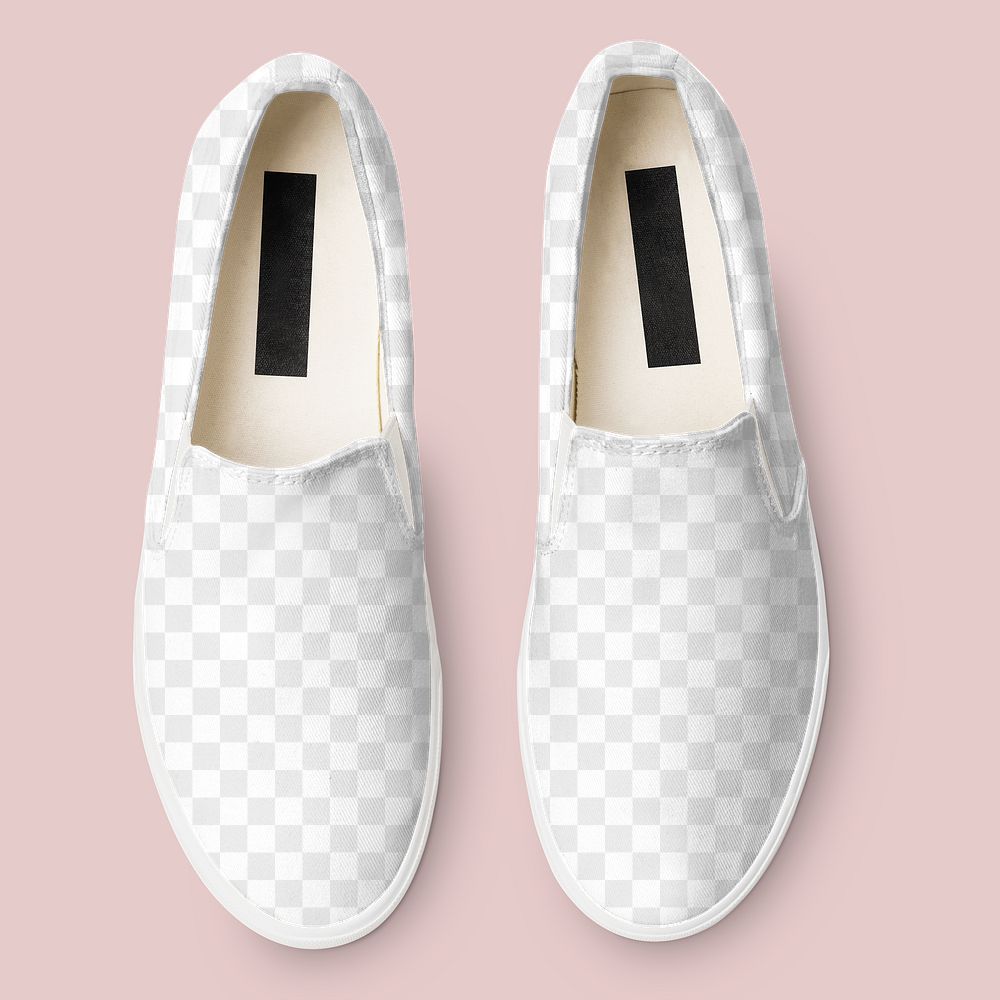 Png transparent slip-on mockup streetwear sneakers fashion