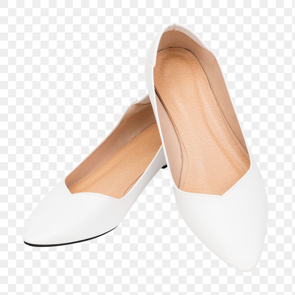 Png white low heel mockup women&rsquo;s shoes fashion