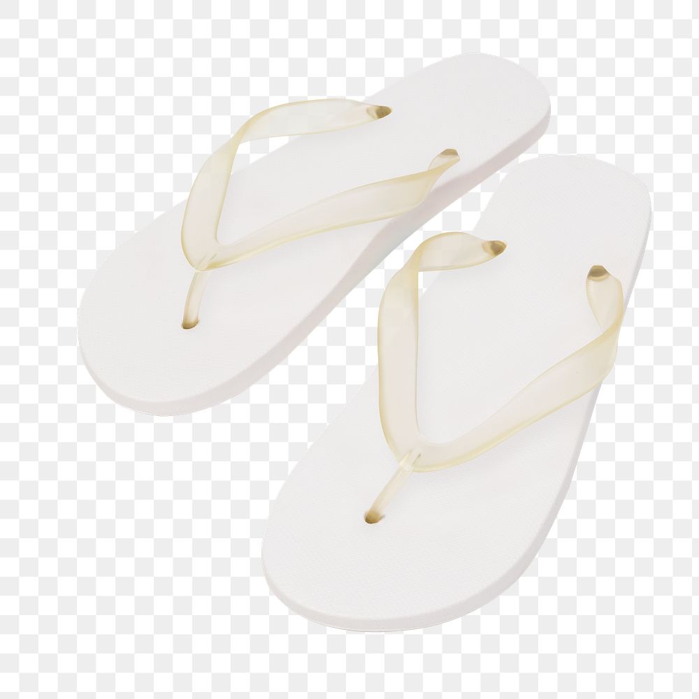 Png white sandals mockup summer footwear fashion