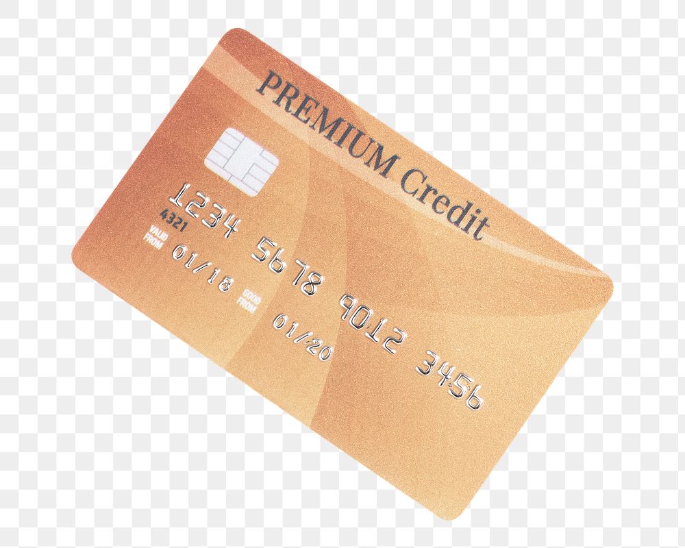 Premium credit card mockup png money and banking