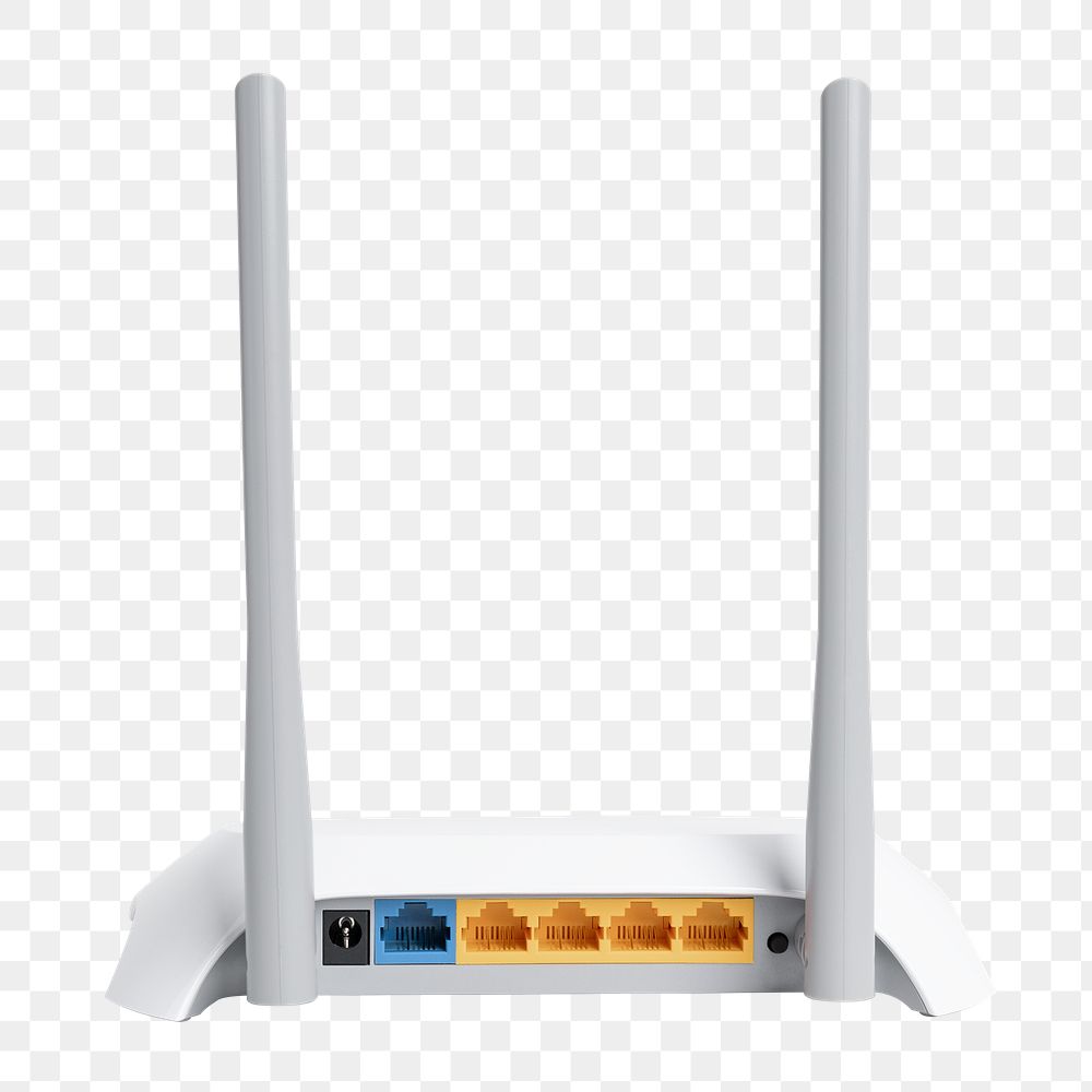 Wireless router mockup png 5G network device