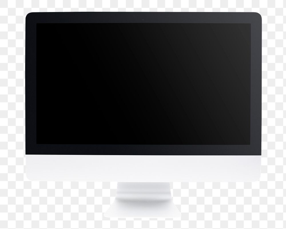 Computer monitor mockup png digital device