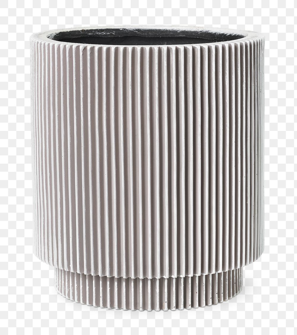 Plant pot png stripes ceramic mockup