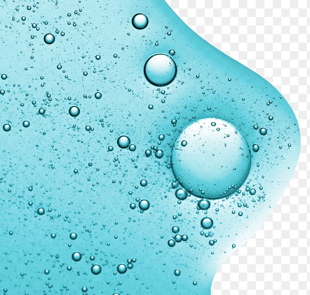 PNG background blue oil liquid bubble transparent