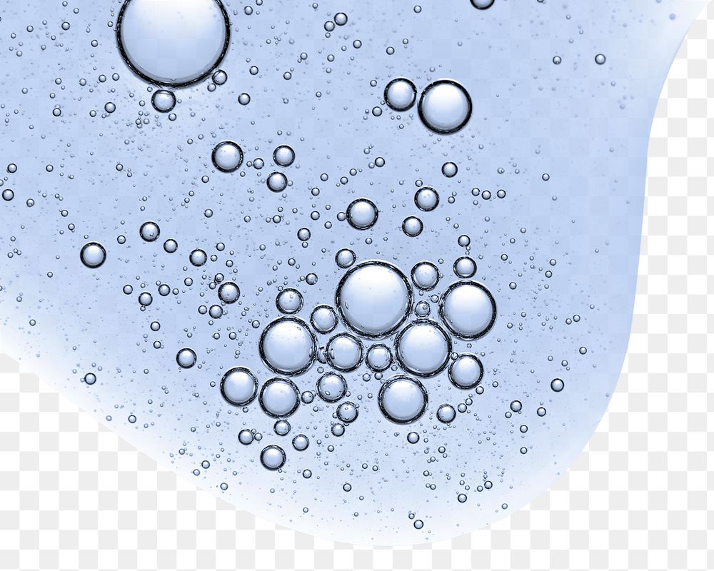 PNG background blue oil liquid bubble transparent