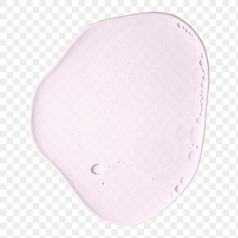 PNG pink liquid bubble macro shot cosmetic product