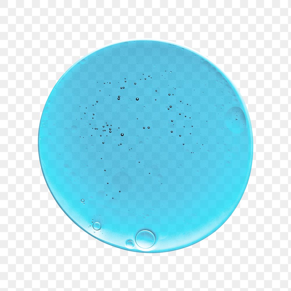 PNG blue transparent circle shape sticker