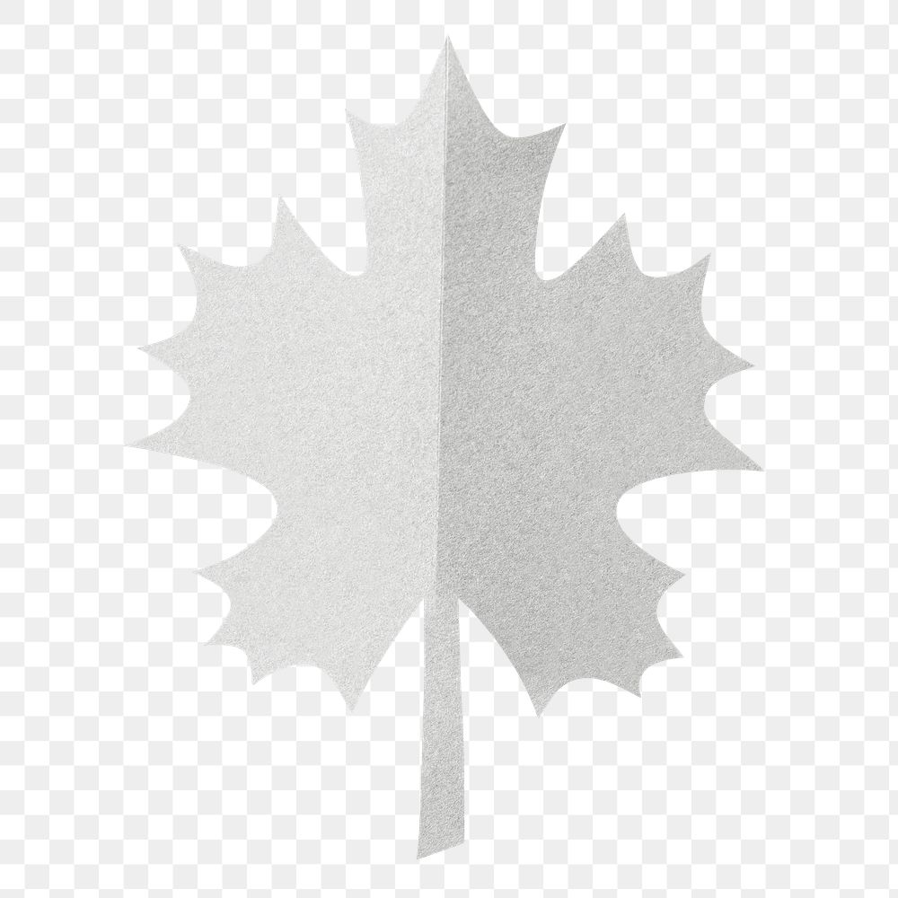 Leaf mockup png paper craft style