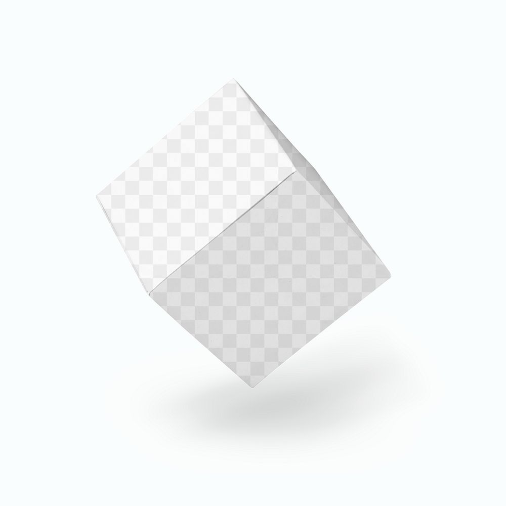 Transparent box mockup png for product packaging 