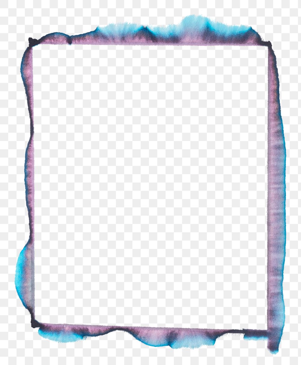 Aesthetic chromatography art frame png