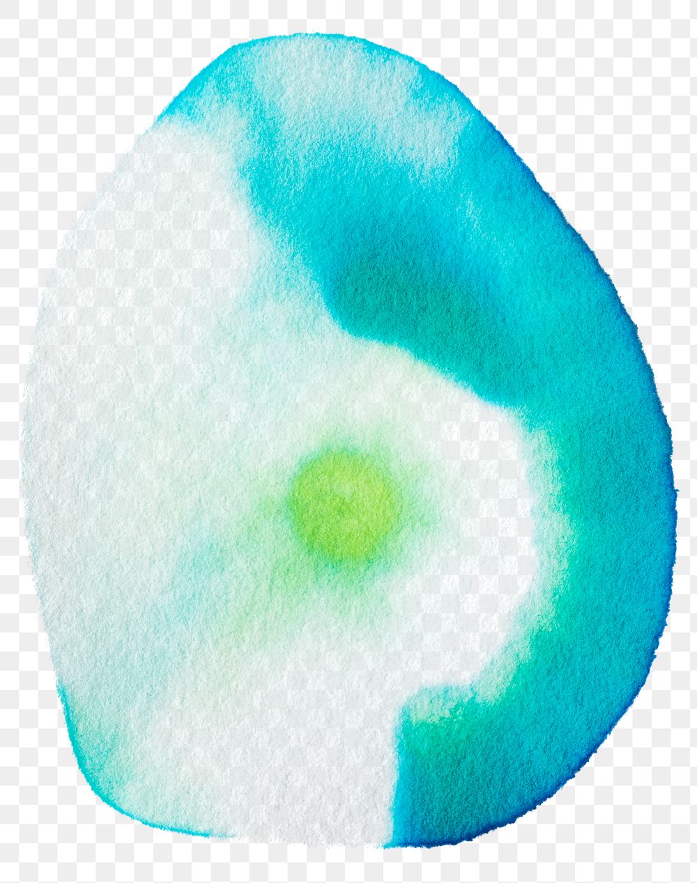 Aesthetic abstract chromatography art png element