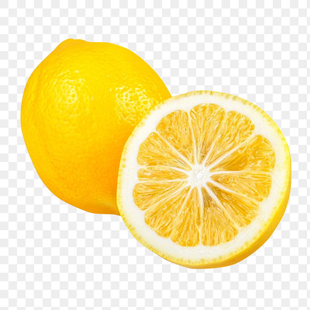 Lemon slice png clipart, organic fruit on transparent background แทรก/แก้ไข ลิงค์Keyboard shortcut Command+L