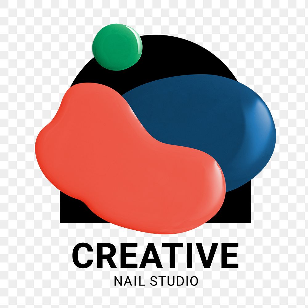 Color paint creative png logo for creative nail studios