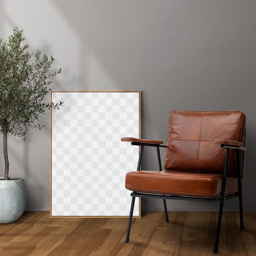 Frame png in modern living room interior design