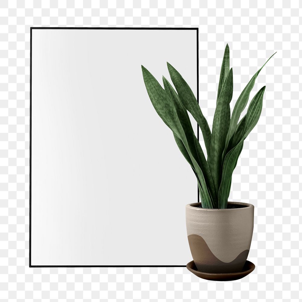 Png picture frame mockup minimal wall decoration home interior