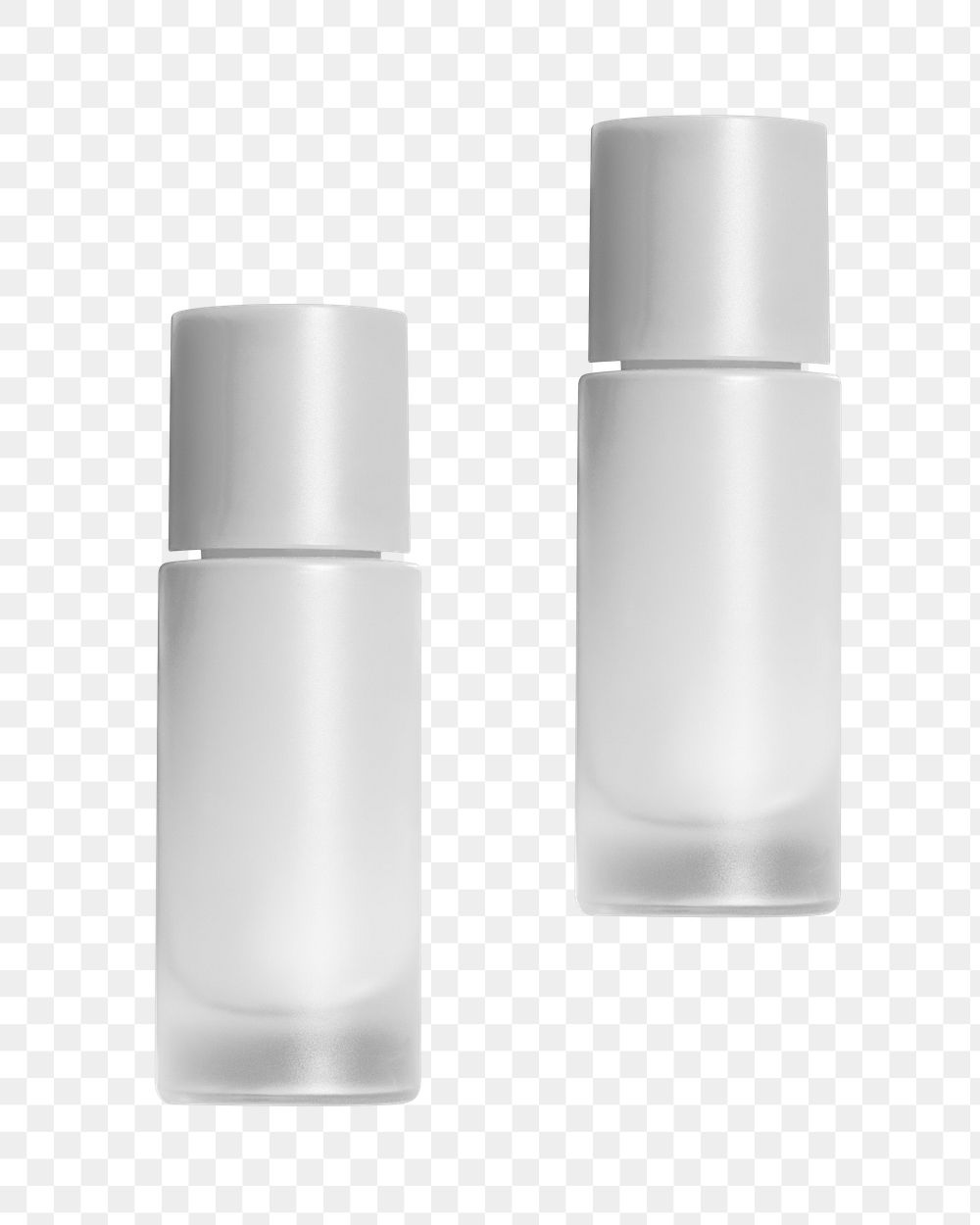 Cosmetic bottle png mockup on transparent background