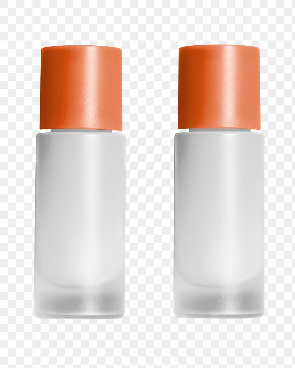 Cosmetic bottles png, product packaging, transparent background