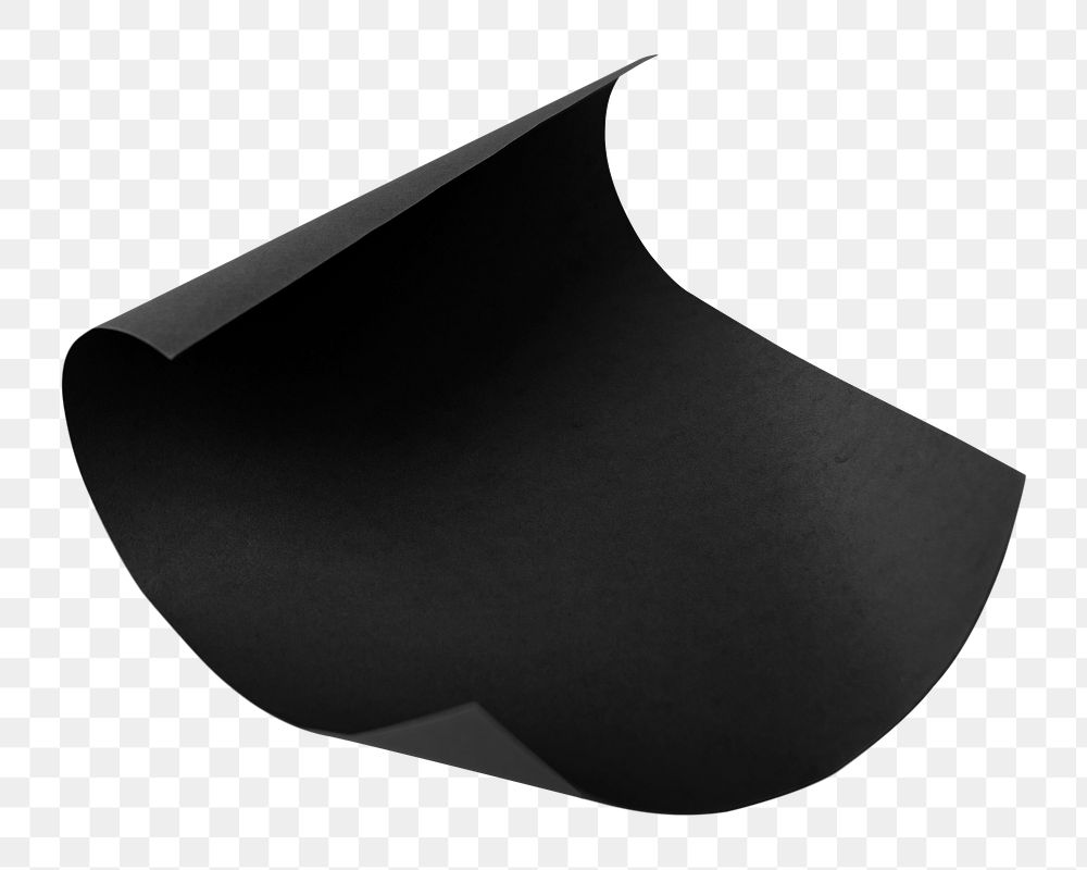 Black paper png, blank design space