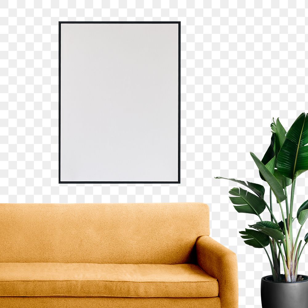 Living room wall png, modern home interior