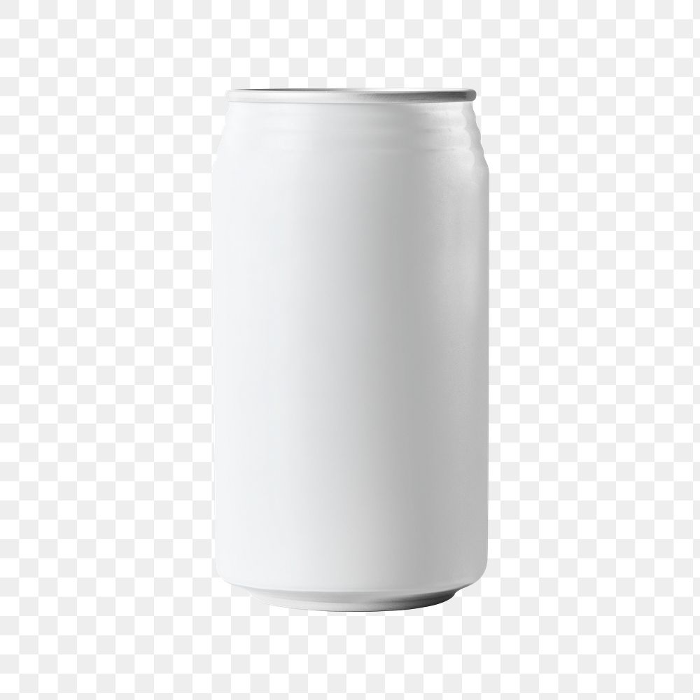 Png soda can, transparent background and isolated object 
