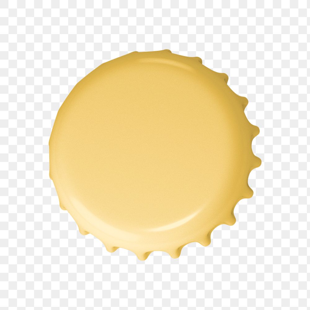 Bottle cap png, isolated object on transparent background