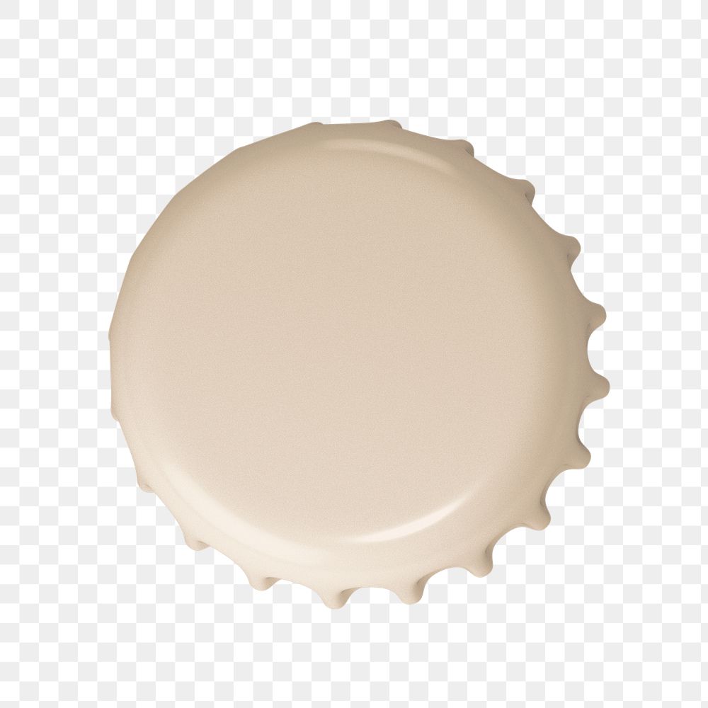 Bottle cap png, isolated object on transparent background