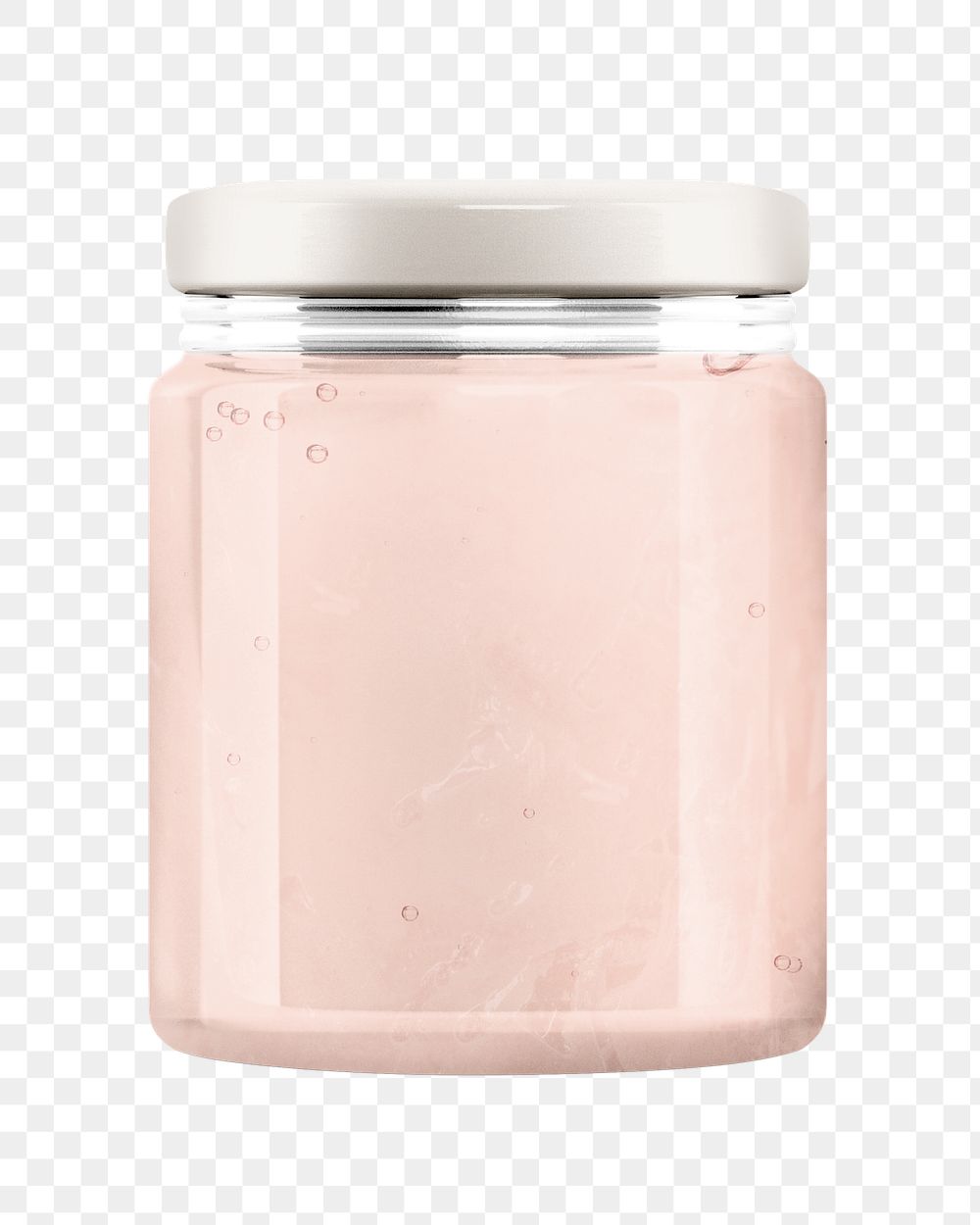 Pink jelly png jar, transparent background