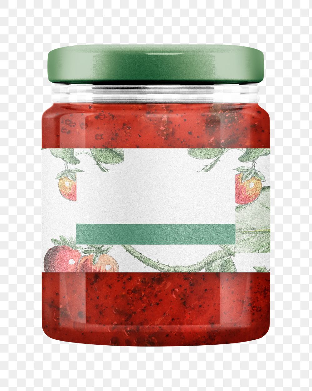 Tomato sauce png jar with blank label