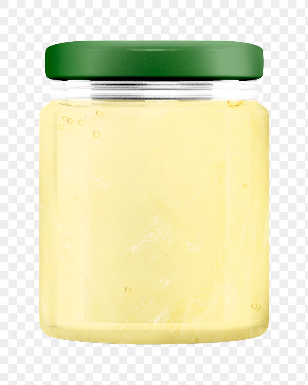 Lemon marmalade png jar, transparent background