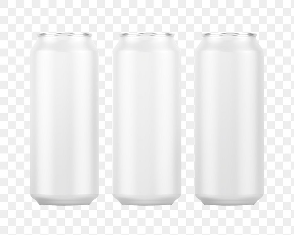 Beer cans png, cold beverage sticker set