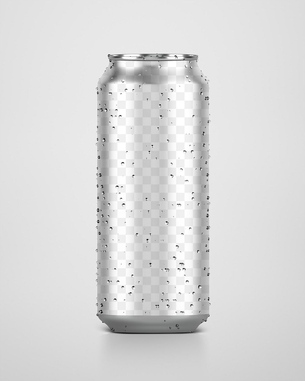 Beverage can png mockup transparent design for drink packaging