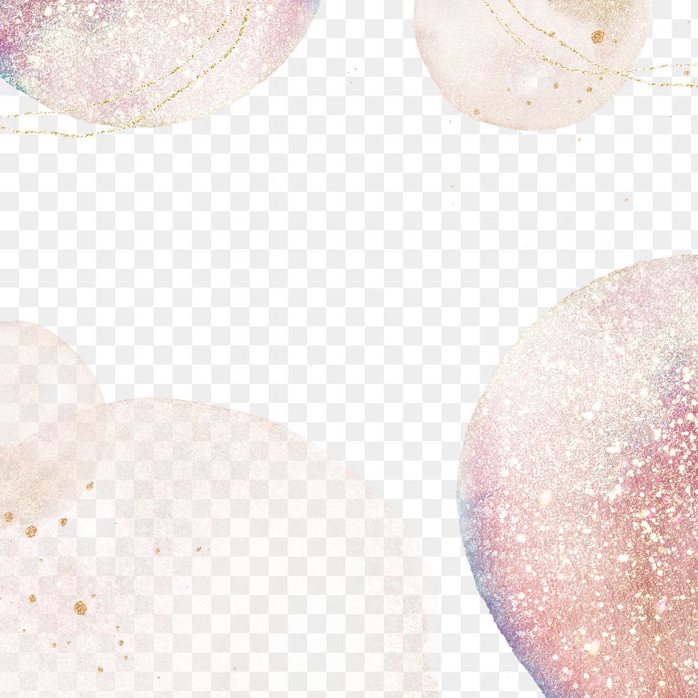 Aesthetic glitter png background transparent design, watercolor graphic