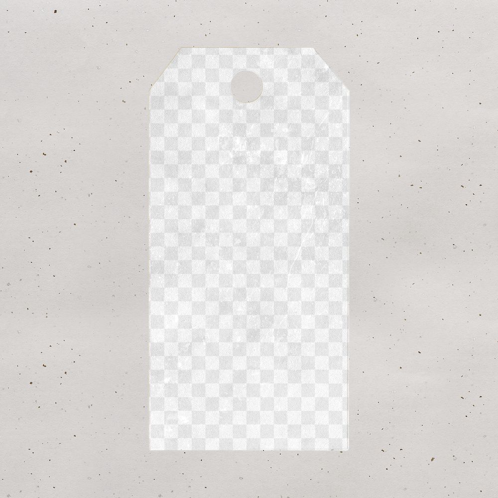 Clothing tag mockup png transparent, boutique business branding