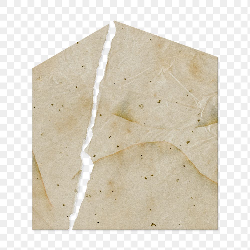 Torn note png paper, aesthetic stationery on transparent background