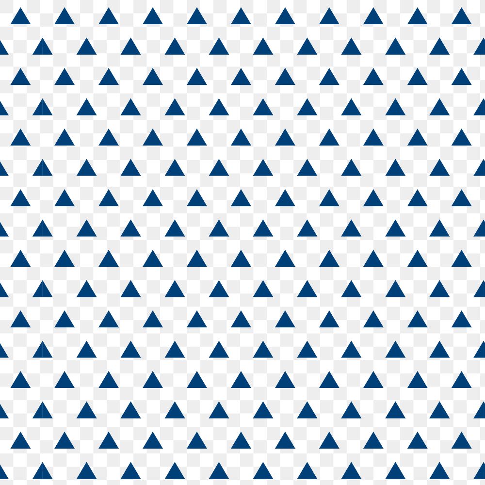 Triangle png pattern, transparent background, abstract line in blue
