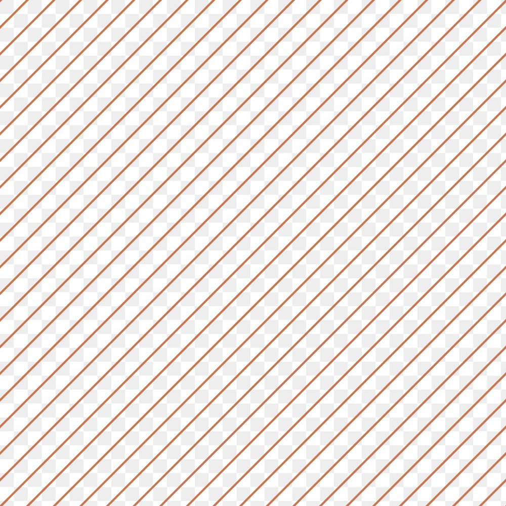 Diagonal stripes png transparent background, brown seamless line pattern