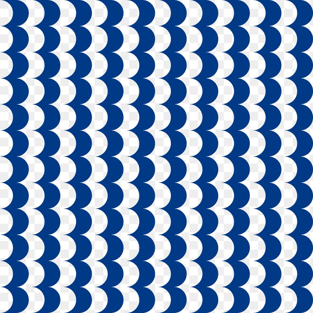 Blue wave png pattern, transparent background, abstract seamless