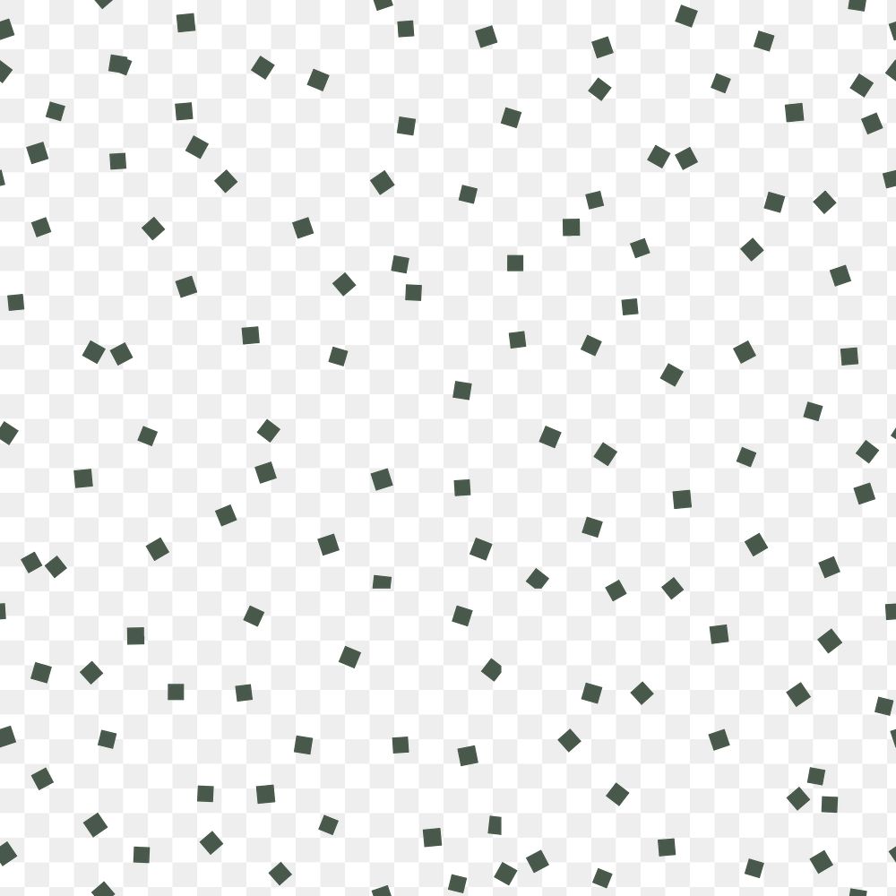 Green blocks png pattern, transparent background, geometric seamless