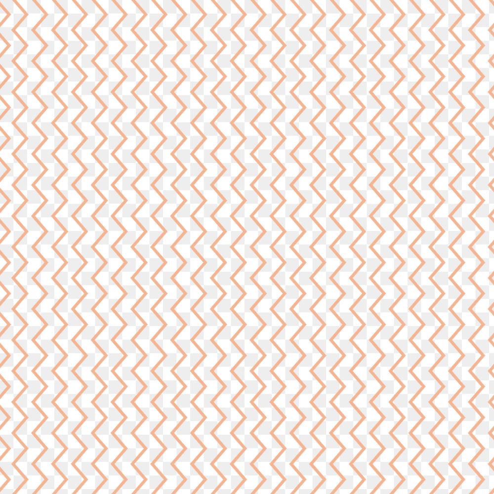 Zig-zag png pattern, transparent background, beige seamless design