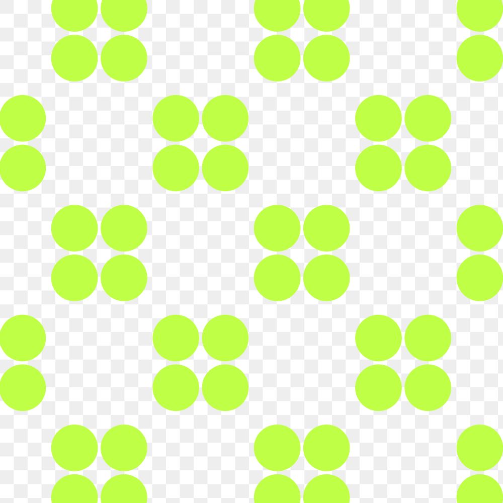 Circle shape png pattern, transparent background, green geometric