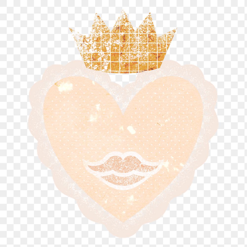 Sacred heart png sticker, feminine collage element