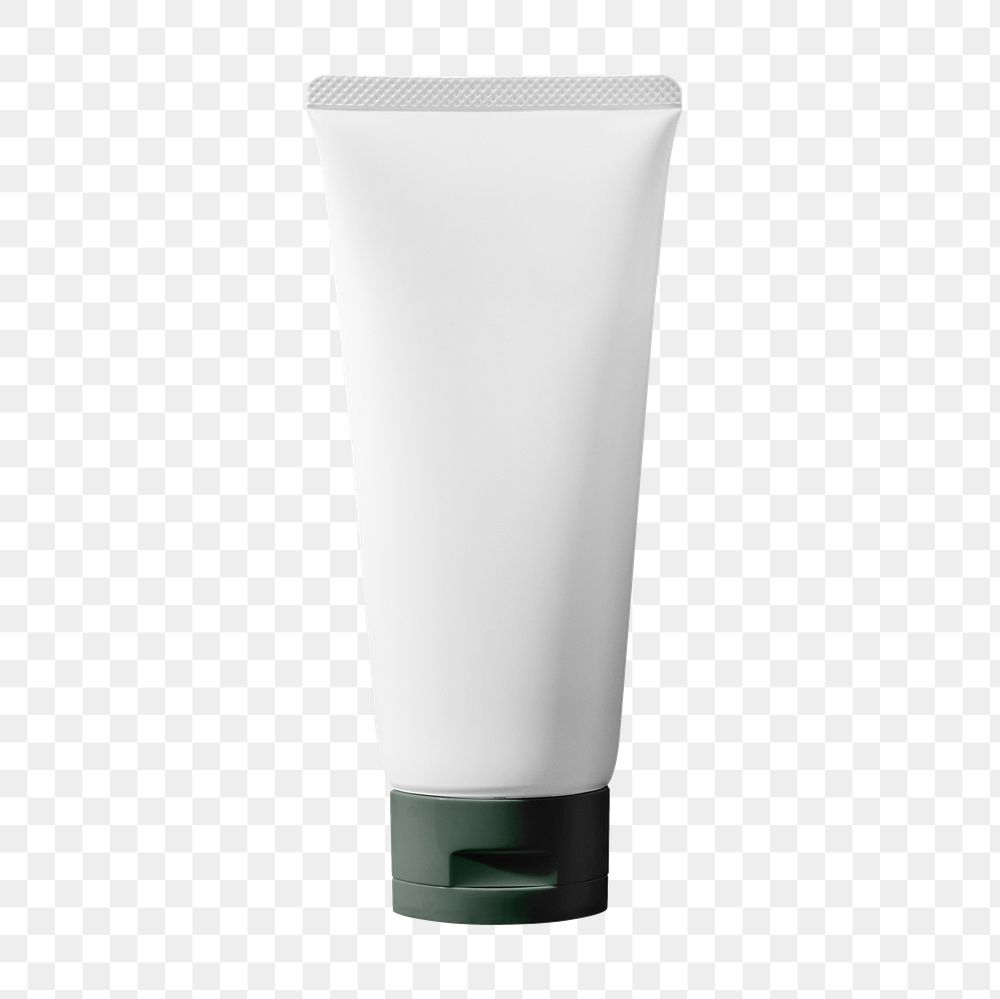 White makeup tube png transparent, organic beauty product