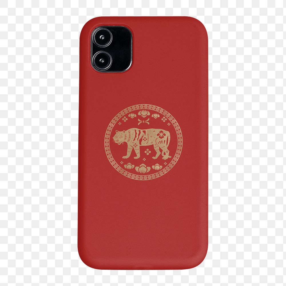 Chinese smartphone png, Lunar New Year celebration design 