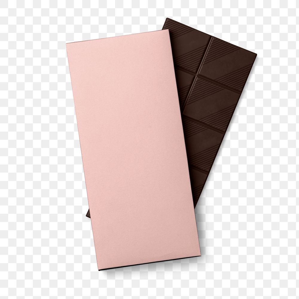 Chocolate bar png transparent, food packaging design