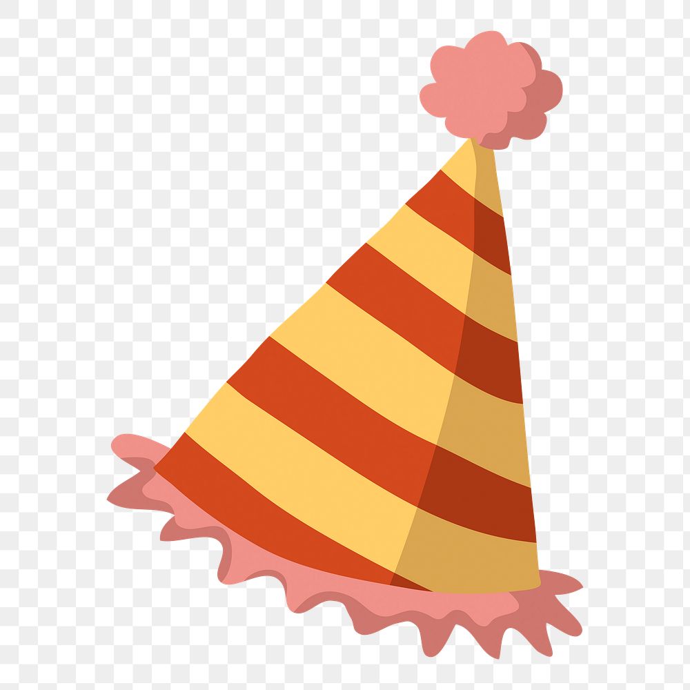 Party hat png illustration, sticker element, transparent background