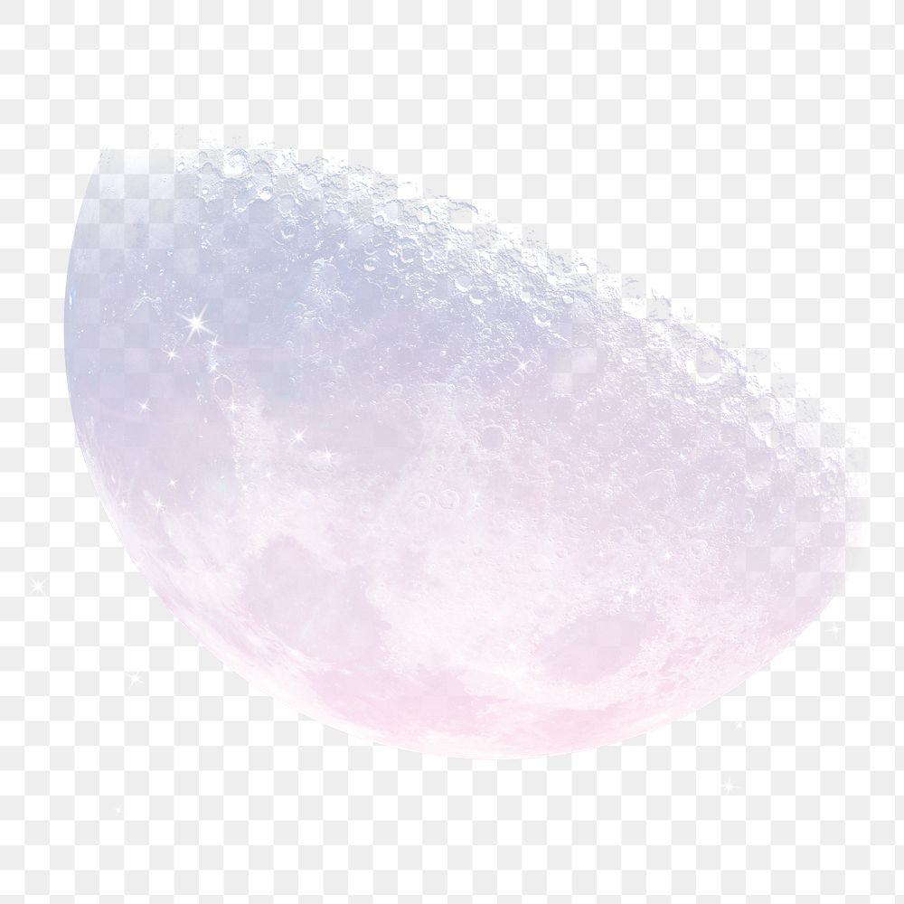 Aesthetic moon png sticker, transparent background