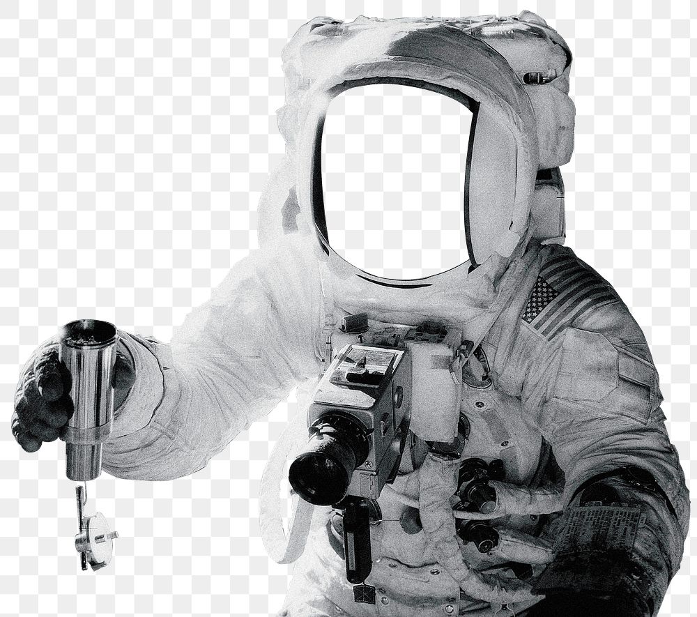 Astronaut png sticker, exploration transparent background