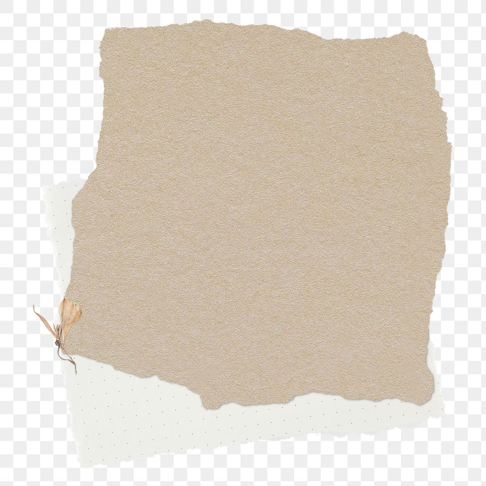 Ripped paper png copy space shape, transparent background