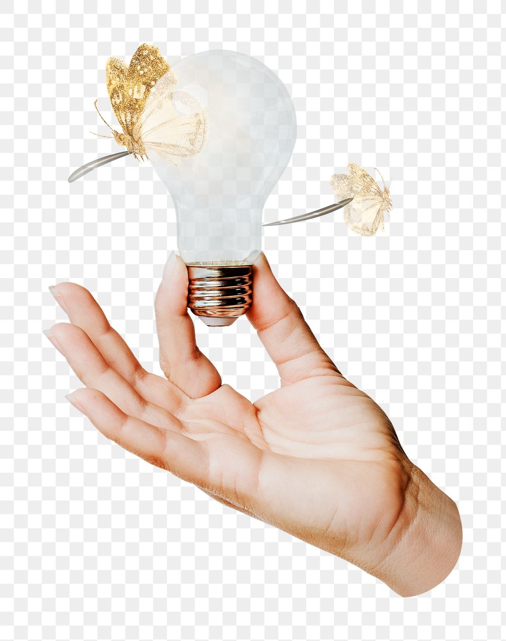 Light bulb png sticker, creative idea, transparent background